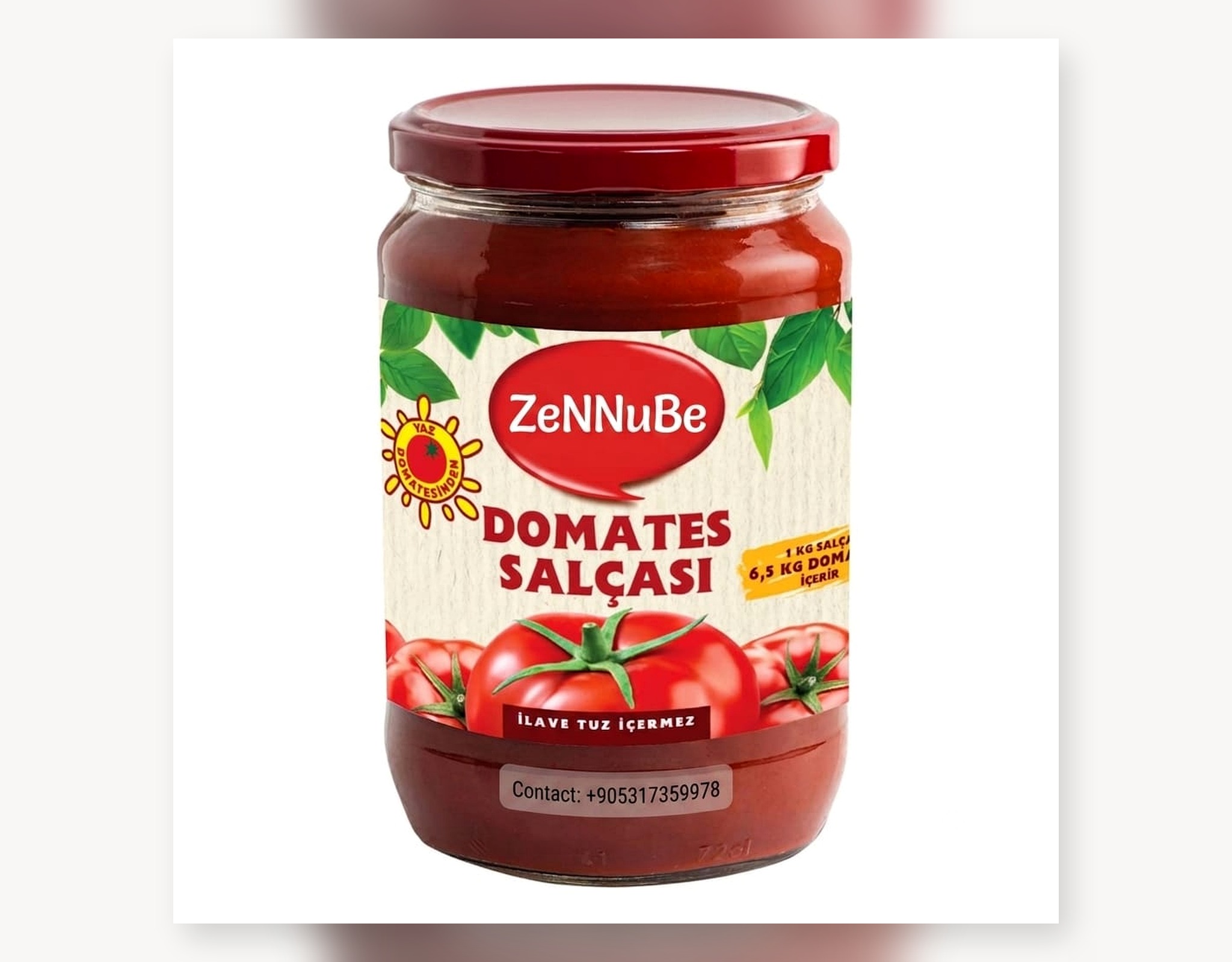 Tomato Paste Glass Jar